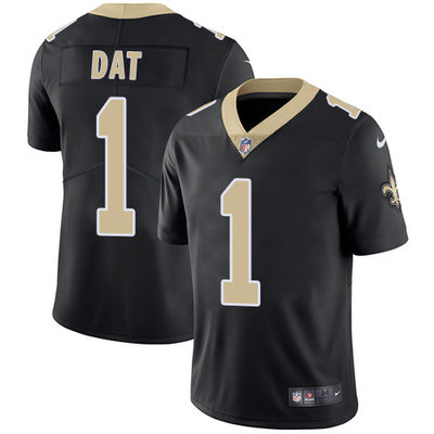 Nike New Orleans Saints #1 Who Dat Black Team Color Men’s Stitched NFL Vapor Untouchable Limited Jersey