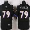 Men’s Baltimore Ravens #79 Ronnie Stanley Black Alternate Stitched NFL Nike Elite Jersey