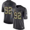 Men’s Denver Broncos #92 Sylvester Williams Black Anthracite 2016 Salute To Service Stitched NFL Nike Limited Jersey