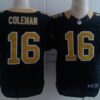 Nike New Orleans Saints #16 Brandon Coleman Black Elite Jersey