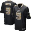Nike Saints #9 Drew Brees Black Team Color Men’s Stitched NFL Limited Strobe Jersey