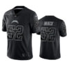 Men’s Los Angeles Chargers #52 Khalil Mack Black Reflective Limited Stitched Football Jersey