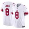 Men’s New York Giants #8 Daniel Jones White 2023 F.U.S.E. Vapor Untouchable Limited Stitched Jersey