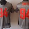 Nike San Francisco 49ers #94 Justin Smith Gray Shadow Elite Jersey