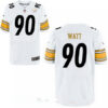 Men’s 2017 NFL Draft Pittsburgh Steelers #90 T. J. Watt White Road Stitched NFL Nike Elite Jersey