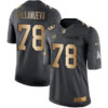 Nike Pittsburgh Steelers #78 Alejandro Villanueva Black Men’s Stitched NFL Limited Gold Salute To Service Jersey