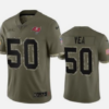Men’s Tampa Bay Buccaneers #50 Vita Vea 2022 Olive Salute To Service Limited Stitched Jersey