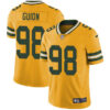Nike Green Bay Packers #98 Letroy Guion Yellow Men’s Stitched NFL Limited Rush Jersey