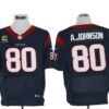 Size 60 4XL-Andre Johnson Houston Texans #80 C Patch Navy Blue Stitched Nike Elite NFL Jerseys