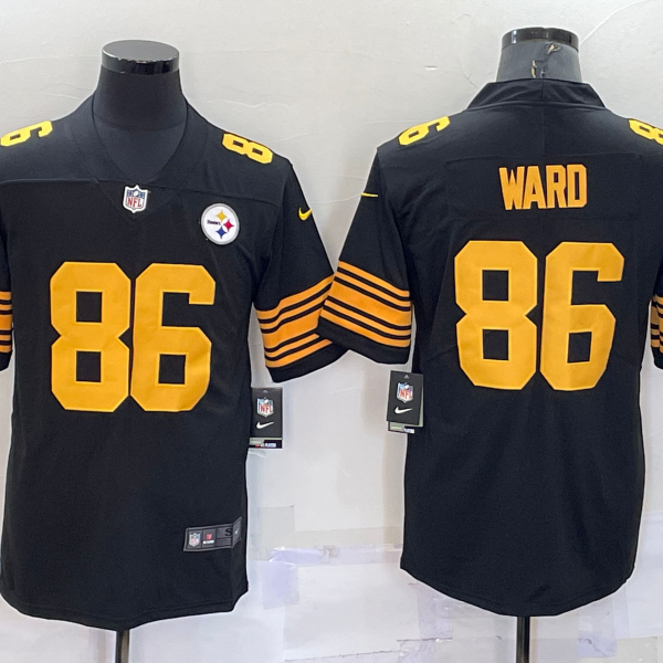 Men’s Pittsburgh Steelers #86 Hines Ward Black 2016 Color Rush Stitched NFL Nike Limited Jersey