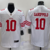 Men’s San Francisco 49ers #10 Jimmy Garoppolo 2022 New White Vapor Untouchable Stitched Jersey