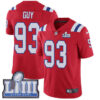#93 Limited Lawrence Guy Red Nike NFL Alternate Men’s Jersey New England Patriots Vapor Untouchable Super Bowl LIII Bound