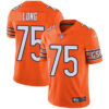 Nike Chicago Bears #75 Kyle Long Orange Men’s Stitched NFL Limited Rush Jersey