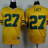 Nike Green Bay Packers #27 Eddie Lacy Yellow Elite Jersey