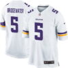 Nike Minnesota Vikings #5 Teddy Bridgewater 2013 White Game Jersey