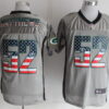 Nike Green Bay Packers #52 Clay Matthews 2014 USA Flag Fashion Gray Elite Jersey