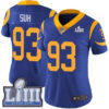 Women’s Los Angeles Rams #93 Ndamukong Suh Royal Blue Nike NFL Alternate Vapor Untouchable Super Bowl LIII Bound Limited Jersey