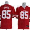 Size 60 4XL-Vernon Davis San Francisco 49ers #85 Red Stitched Nike Elite NFL Jerseys