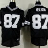 Nike Green Bay Packers #87 Jordy Nelson Black With White Elite Jersey