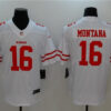 Men’s San Francisco 49ers #16 Joe Montana White 2017 Vapor Untouchable Stitched NFL Nike Limited Jersey