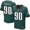 Men’s Philadelphia Eagles #90 Marcus Smith II Midnight Green Team Color Stitched NFL Nike Elite Jersey