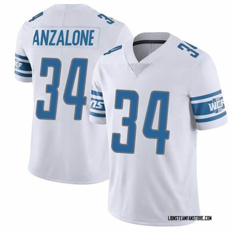 Men’s Detroit Lions #34 Alex AnzaloneWhite Vapor Untouchable Limited Stitched Jersey