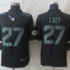 Nike Green Bay Packers #27 Eddie Lacy Black Impact Limited Jersey