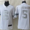 Nike Minnesota Vikings #5 Teddy Bridgewater Platinum White Limited Jersey