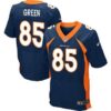 Men’s Denver Broncos #85 Virgil Green Navy Blue Alternate NFL Nike Elite Jersey