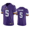 Men’s Minnesota Vikings #5 Jalen Reagor Purple Vapor Untouchable Stitched Jersey