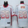 Men’s San Francisco 49ers #28 Carlos Hyde White Drift Fashion NFL Nike Elite Jersey