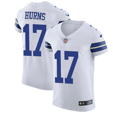 Men’s Nike Dallas Cowboys #17 Allen Hurns White Stitched NFL Vapor Untouchable Elite Jersey