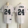 Nike Oakland Raiders #24 Marshawn Lynch Vapor Untouchable White Elite Player Jersey