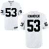 Men’s Oakland Raiders Retired Player #53 Bill Romanowski White NFL Nike Elite Jersey