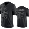 Men’s Las Vegas Raiders #17 Davante Adams Black Reflective Limited Stitched Football Jersey