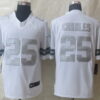 Nike Kansas City Chiefs #25 Jamaal Charles Platinum White Limited Jersey