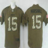 Men’s New York Jets #15 Brandon Marshall Green Salute to Service 2015 NFL Nike Limited Jersey