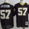 New Orleans Saints #57 Rickey Jackson Black Throwback Jersey