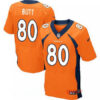 Men’s 2017 NFL Draft Denver Broncos #80 Jake Butt Orange Team Color Stitched NFL Nike Elite Jersey