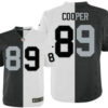 Men’s Oakland Raiders #89 Amari Cooper Black With White Two Tone Elite Jersey