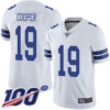 Cowboys #19 Amari Cooper White Men’s Stitched Football 100th Season Vapor Limited Jersey