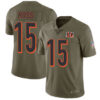 Nike Cincinnati Bengals #15 John Ross Olive Men’s Stitched NFL Limited 2017 Salute To Service Jersey