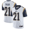 Nike Los Angeles Rams #21 Aqib Talib White Men’s Stitched NFL Vapor Untouchable Limited Jersey