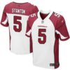 Men’s Arizona Cardinals #5 Drew Stanton White Road NFL Nike Elite Jersey