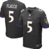 Nike Baltimore Ravens #5 Joe Flacco 2013 Black Elite Jersey