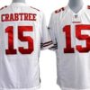 Nike San Francisco 49ers #15 Michael Crabtree White Game Jersey