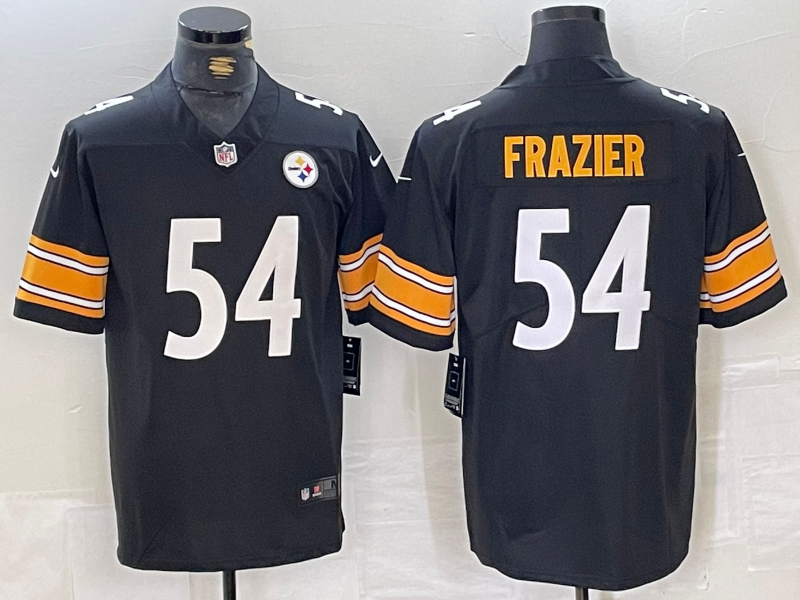 Men’s Pittsburgh Steelers #54 Zach Frazier Black Vapor Untouchable Limited Stitched Jersey