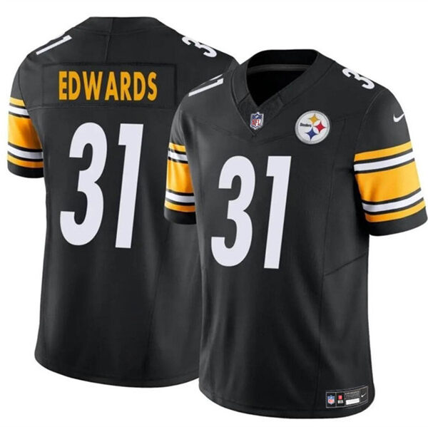 Men’s Pittsburgh Steelers #31 Daijun Edwards Black 2024 F.U.S.E. Vapor Untouchable Limited Football Stitched Jersey
