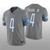 Men’s Detroit Lions #4 DJ Chark Jr. Gray Vapor Untouchable Limited Stitched Jersey