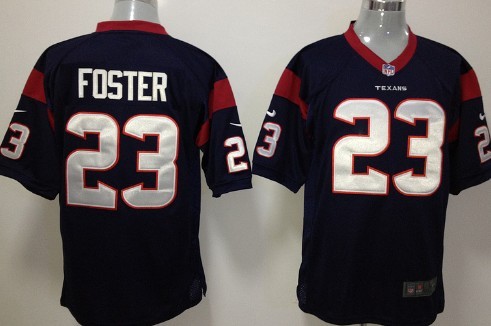 Nike Houston Texans #23 Arian Foster Blue Game Jersey